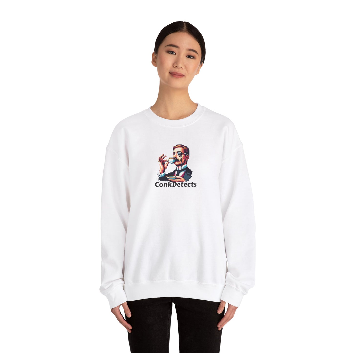 Pinky's Up ConkDetects Unisex Heavy Blend™ Crewneck Sweatshirt
