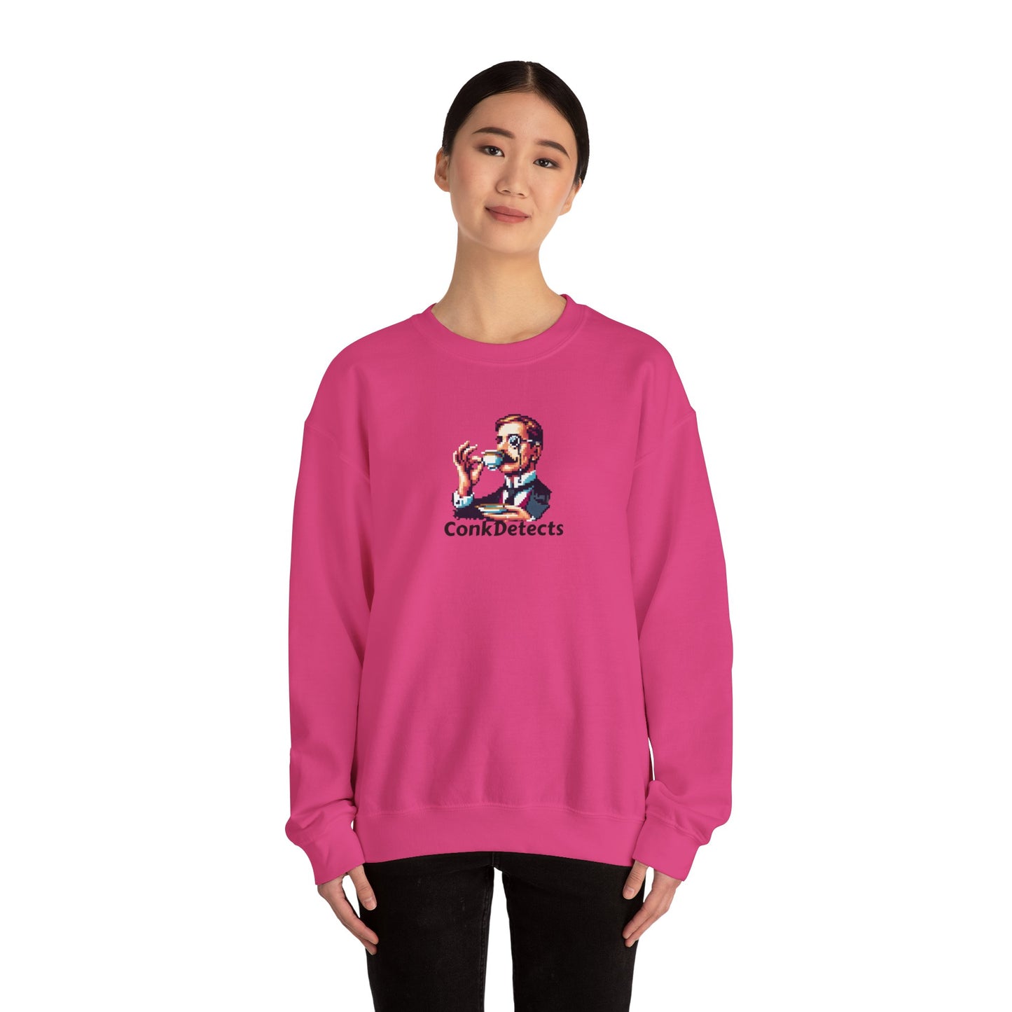 Pinky's Up ConkDetects Unisex Heavy Blend™ Crewneck Sweatshirt