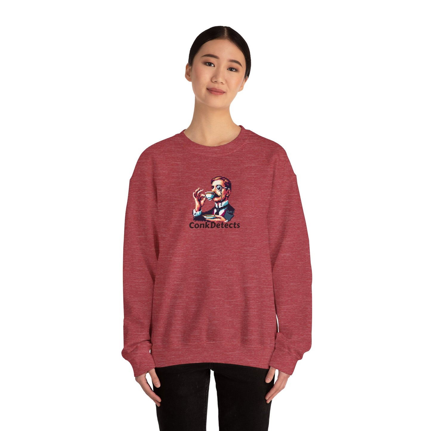 Pinky's Up ConkDetects Unisex Heavy Blend™ Crewneck Sweatshirt
