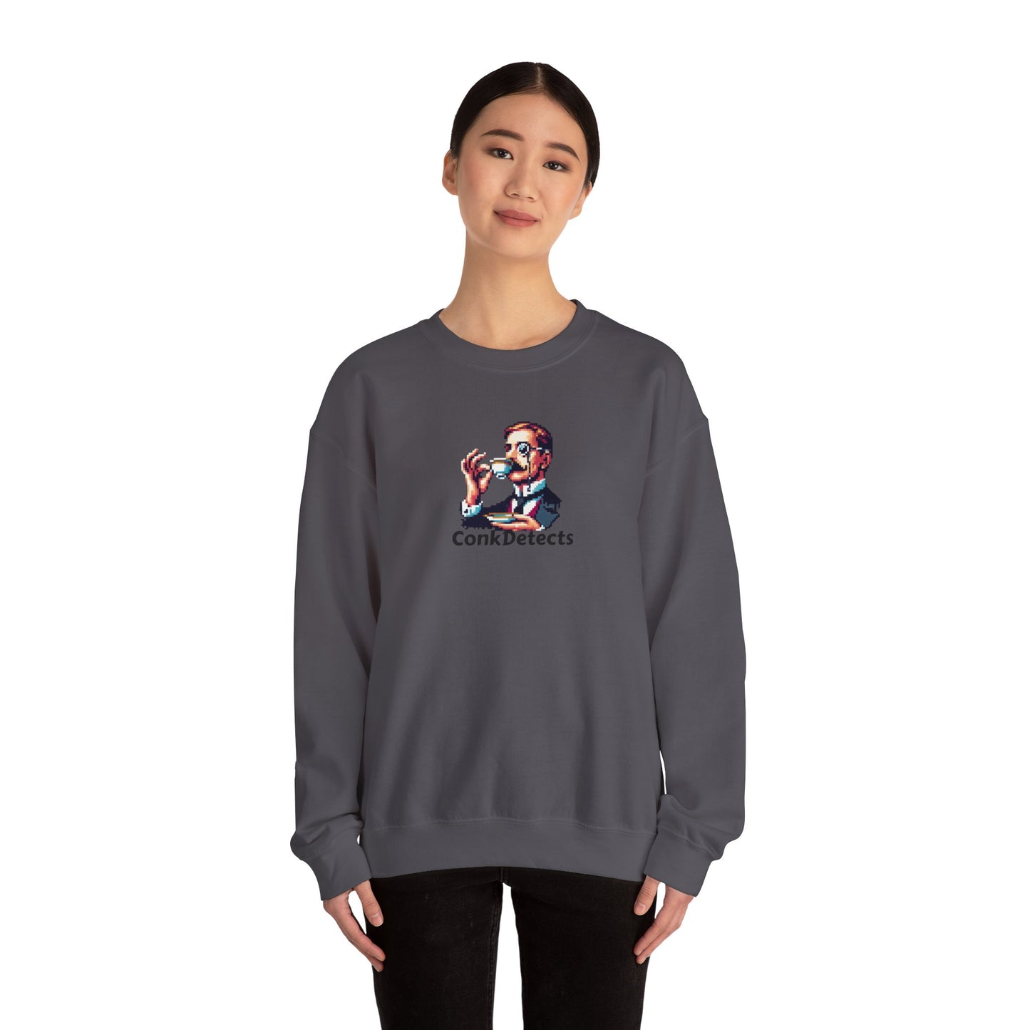 Pinky's Up ConkDetects Unisex Heavy Blend™ Crewneck Sweatshirt