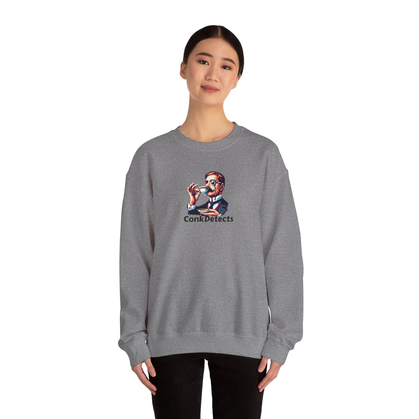 Pinky's Up ConkDetects Unisex Heavy Blend™ Crewneck Sweatshirt