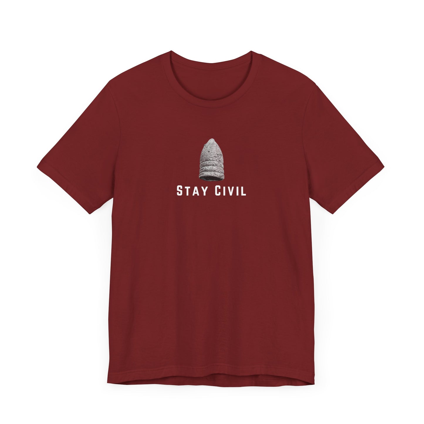 Stay Civil-3 Ringer White Font