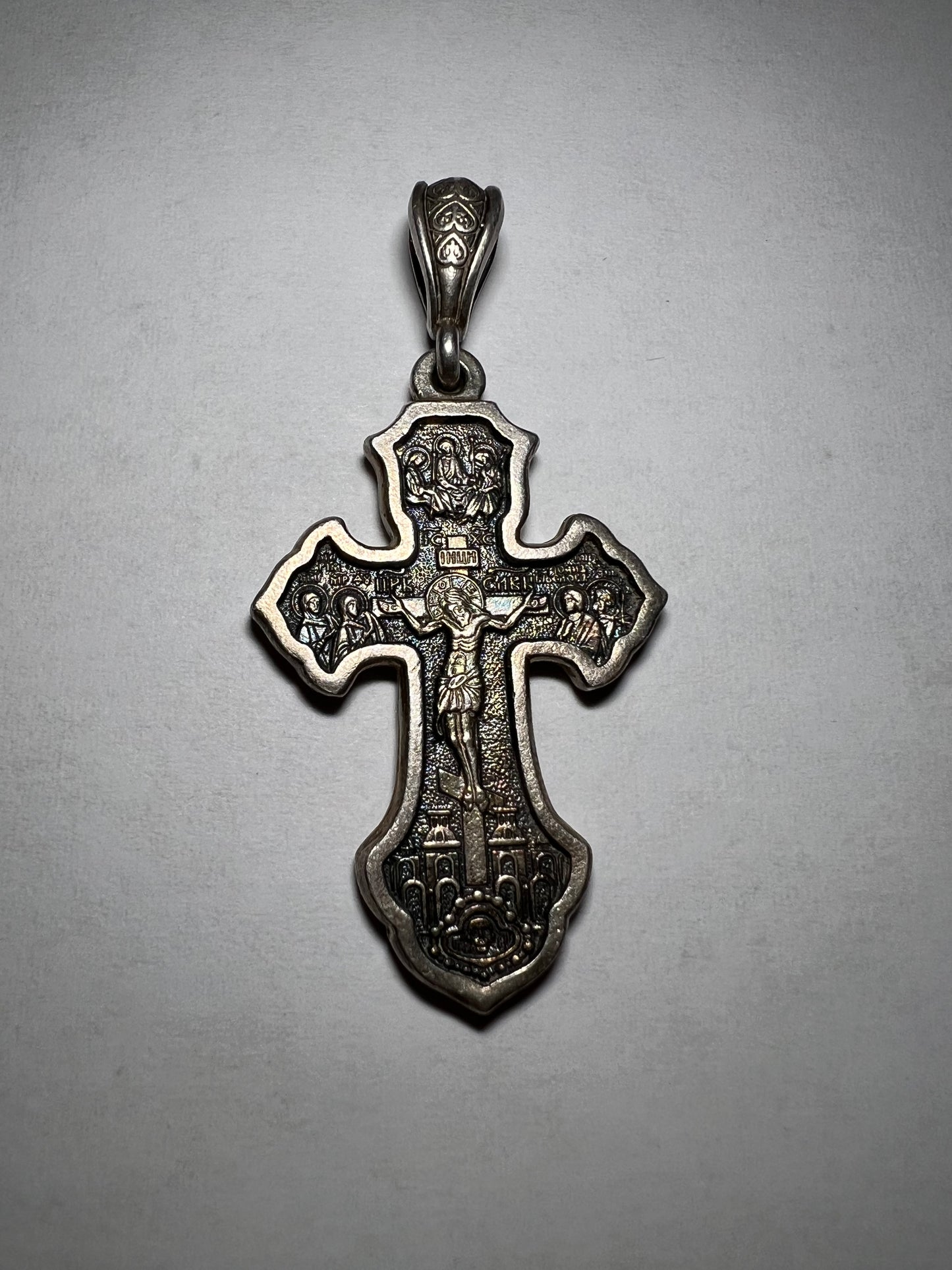 Orthodox Cross Stamped 925 #01