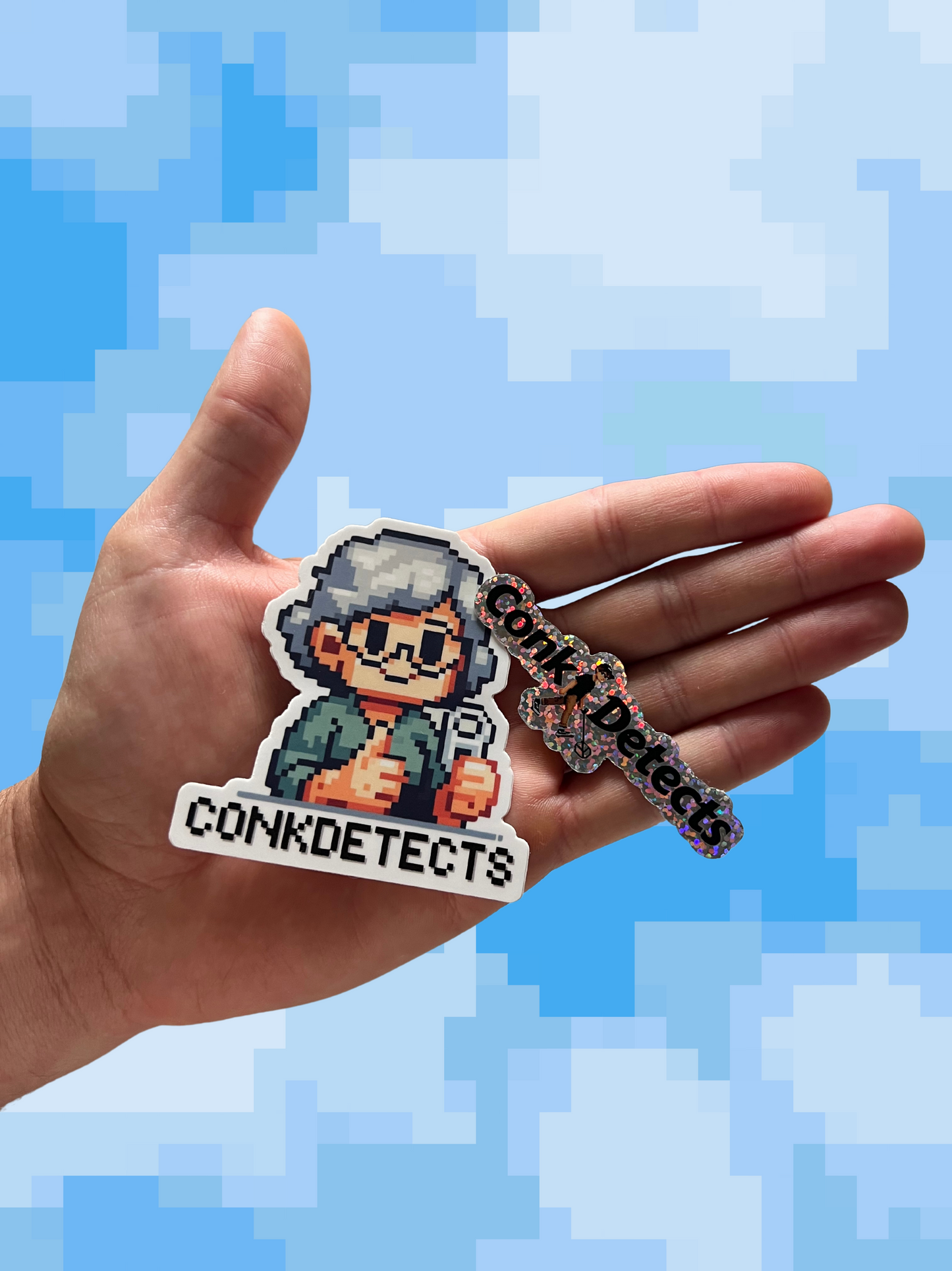 ConkDetects MeeMaw and ConkDetects Glitter Pixel Sticker Pack!