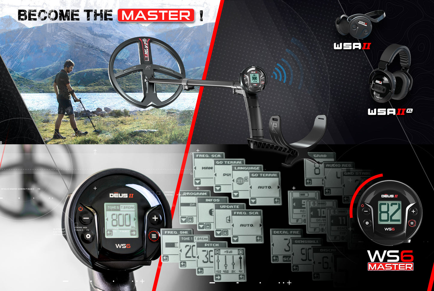 XP Deus 2 WS6 Master with 11" Coil