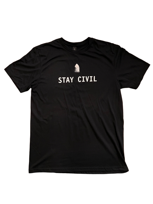 Stay Civil Three Ringer ConkDetects Short Sleeve T-Shirt