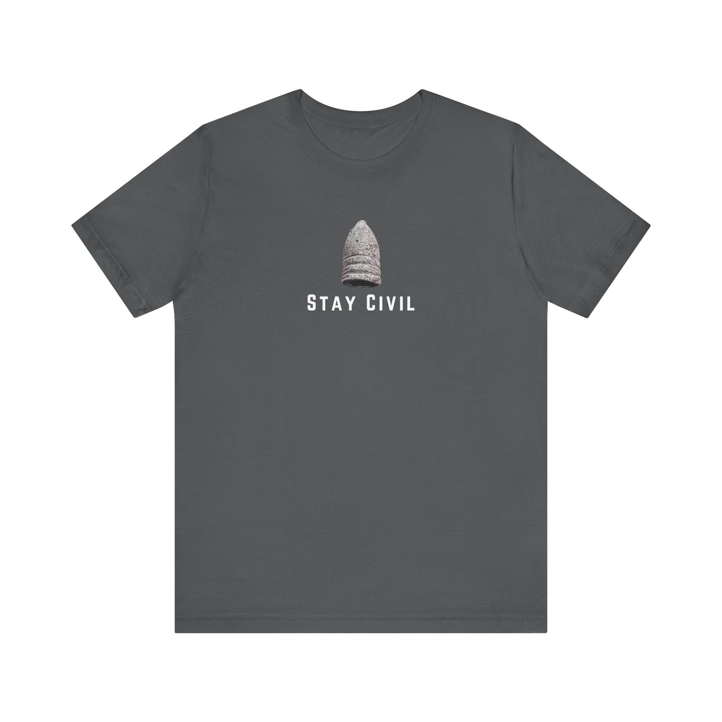 Stay Civil-3 Ringer White Font