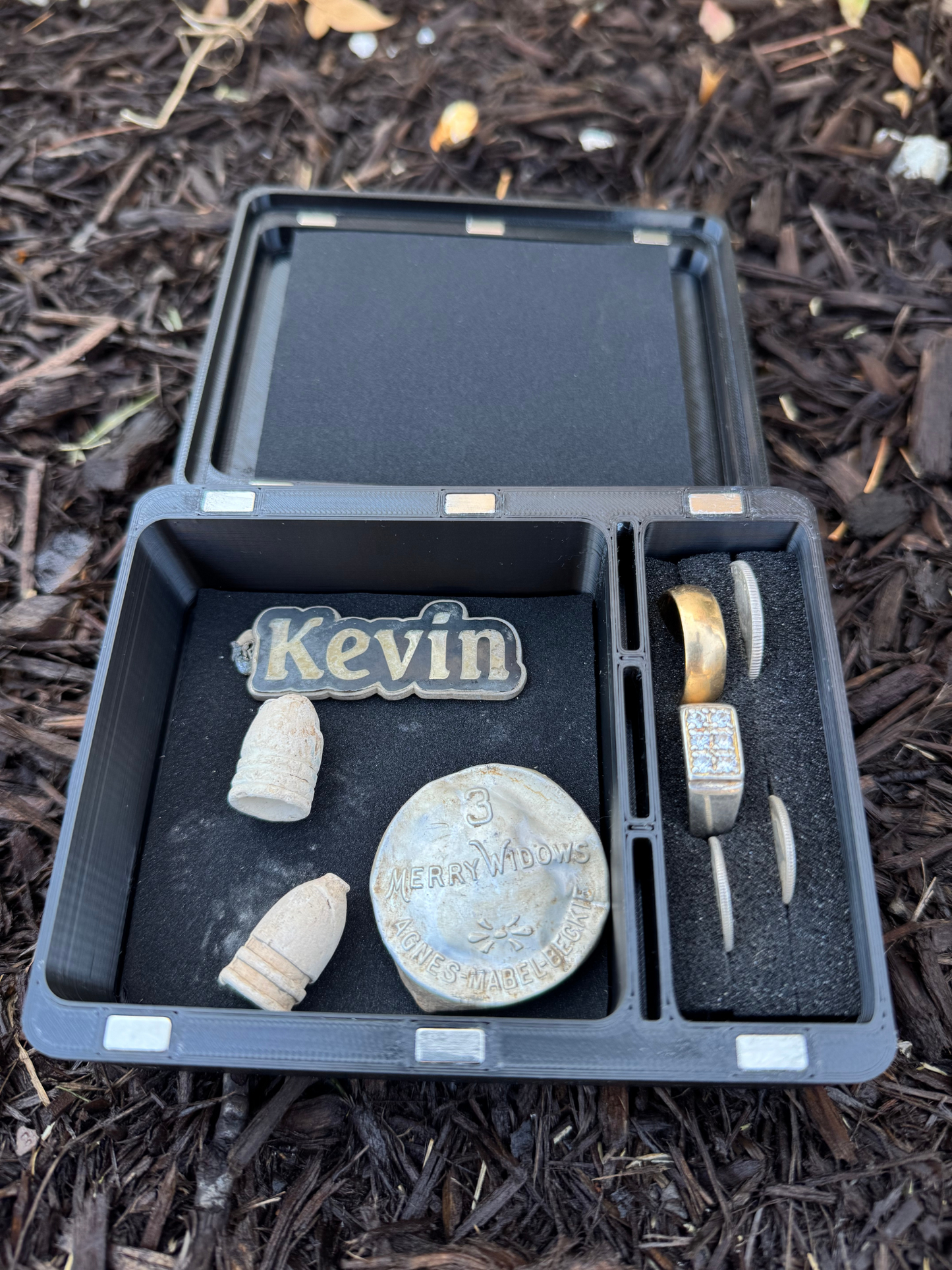 Box of Wonders™ – Premium Metal Detecting Finds Box (Made in USA) UNHINGED