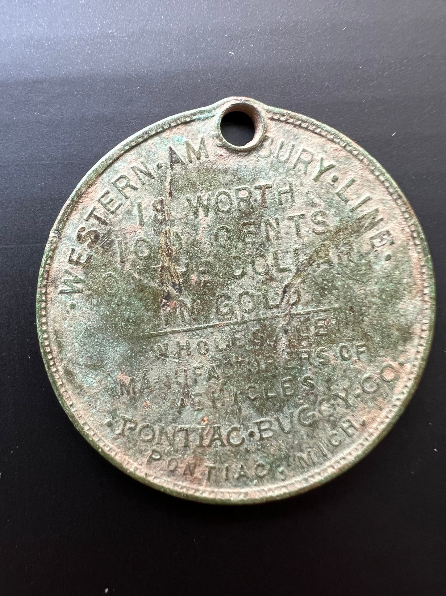 Pontiac Buggy Co. Token #11