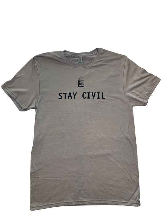 ConkDetects Stay Civil Three Ringer GRAY