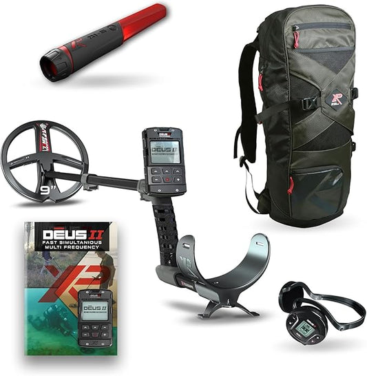 XP Deus II 11" Coil with Remote and WS6 Free MI-6 Pinpointer and Backpack!